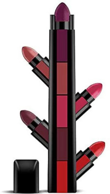 Deeparth 5 Matte Finish 5 in 1 Lipstick(Multicolor, 5 ml)