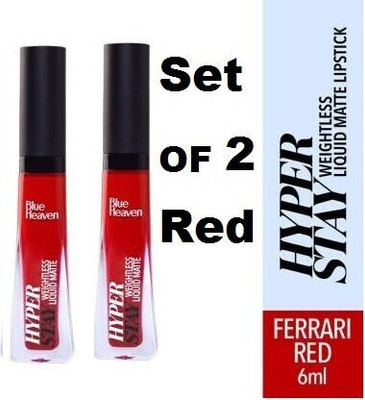 BLUE HEAVEN Hyperstay Matte (Red, 6 ml Each)(RED, 12 ml)