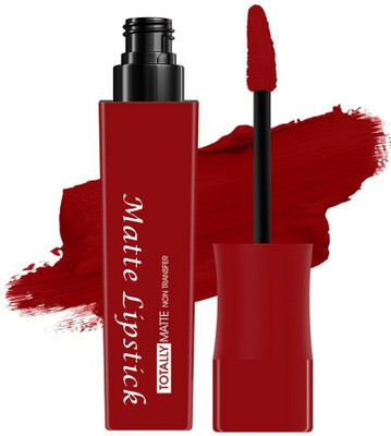 AEPRUY Totally Matte Liquid Red Lipstick One Swipe Application(RED, 7.5 ml)