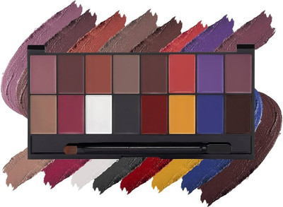 ADJD Professional 16 Color Lip Cream Palette Multicolor(MULTI COLOR, 36 g)