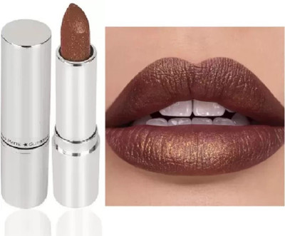 GABBU New Shimmery Sparkly Magical Metallic Glitter Lipstick(CHOCOLATE, 3.8 ml)