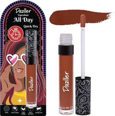Dazller All Day Lipcolour, Ultra Intense Matte,Smudge-Proof, Lightweight,Up to 8Hrs Stay(QDLC043 - Fruitcake, 6 g)