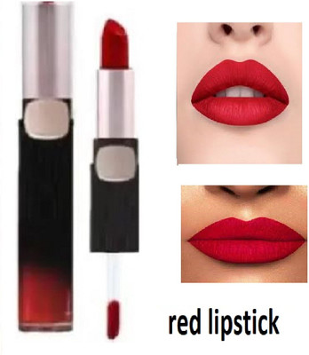 Luipui new red matte finish lipstick pack of 1 waterproof effective for lips makeup(red, 6 g)
