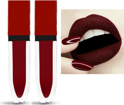 Emijun Matte Finish Waterproof Non Transfer Lipstick(maroon, 16 ml)