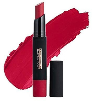 HUZURLU No Transfer Lipstick, Intense Color Sensational Creamy Matte Lipstick(RUBY RED, 3.5 g)