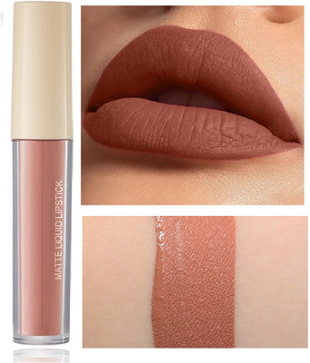 Vyomiris Silky Matte Finish Ultra Smooth shiny Liquid Lipstick(BROWN, 4.5 ml)