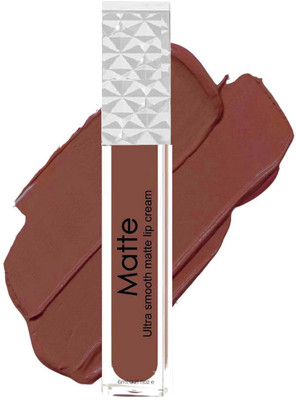 MYEONG Brown Shade Highly Pigmented Ultra Matte SmudProof Long Lasting Lipstickge(Brown, 6 ml)