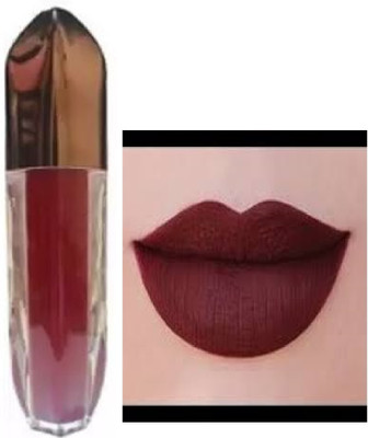 Luipui maroon liquid matte finish lipstick pack of 1 waterproof and long lasting(maroon, 6 ml)