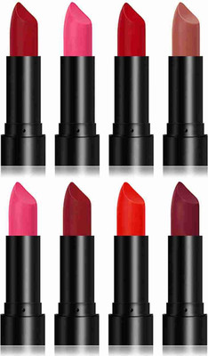 kKode beutiful shade lipstick combo colour pack of 8(multi colour, 30 ml)