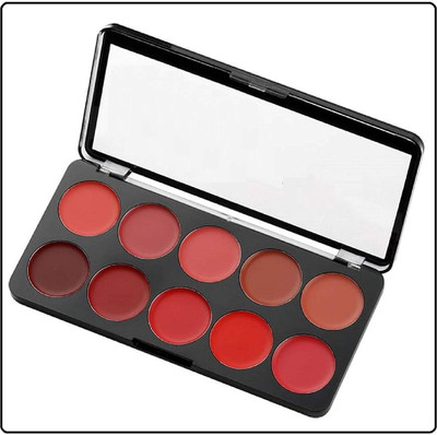 Maryville LIPSTICK FOR USE EYESHADOW WITH BLUSHER 3 IN 1 USE PALETTE PAKC OF 1(multi color, 18 g)