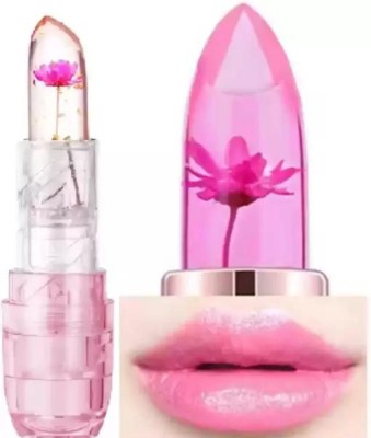 SWELLEDON Flower Jelly Color Changing Lipstick(Pack of 1, 3.6 g)(Pink, 3.6 g)