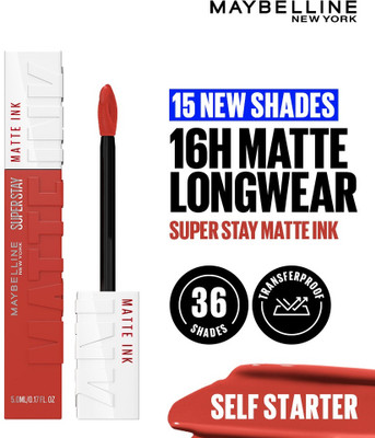 MAYBELLINE NEW YORK Super Stay Matte Ink Liquid Lipstick(Self Starter, 5 ml)