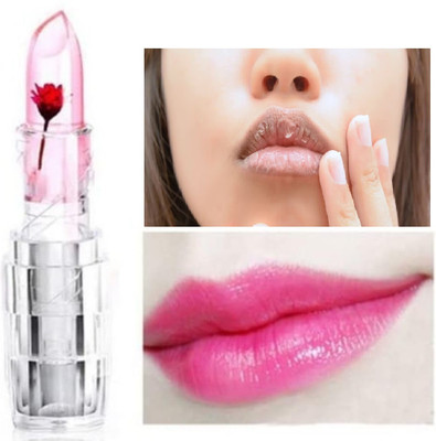 GABBU Flower Jelly Color Changing Lipstick Temperature Change Moisturizer.(RED, 3.8 ml)