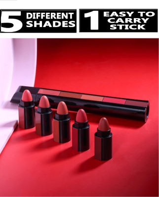 THTC 5 In 1 Lipstick(BLACK, 7.5 g)