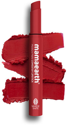 Mamaearth Moisture Matte Longstay Lipstick for 12 Hour Long Stay- Raspberry Scarlet(Raspberry Scarlet, 2 g)