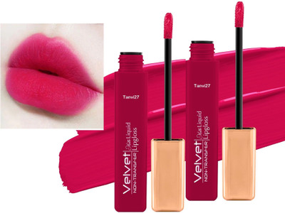 tanvi27 Kiss Proof & Long Lasting Velvet Matte Highly Pigmented Raspberry Pink Lipstick(Flamingo Pink, 10 ml)