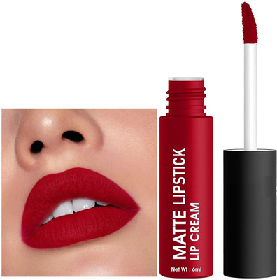 Yuency Non Transfer Matte Liquid Lipsticks |Richly Pigmented |12 Hours Stay(red velvet, 6 ml)