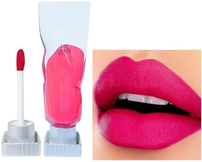 HUZURLU Ice Cube Velvet Matte Lipsticks, Long Lasting Non-Transfer Lip Color Lipstick(pink, 4.5 ml)