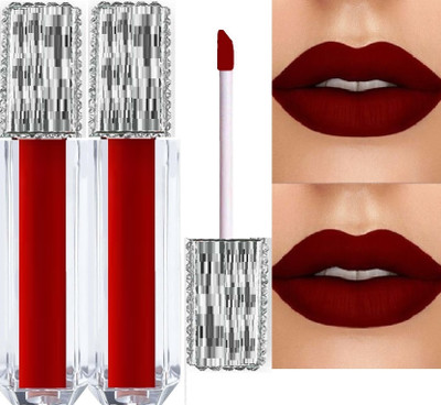 GFSU - GO FOR SOMETHING UNIQUE WATERPROOF LONGLAST SENSATIONAL LIQUID LIPSTICK RED(RED, 14 ml)