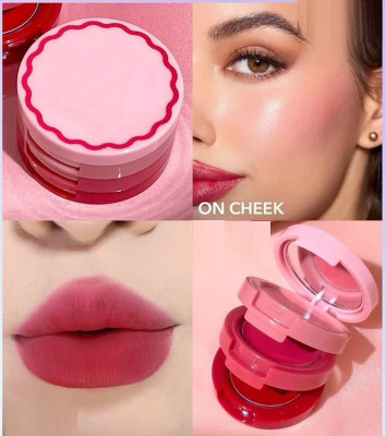 Jiwoo BEST 3-In-1 Lip & Cheek Tint smooth finih Lip Stain(4.5 ml)