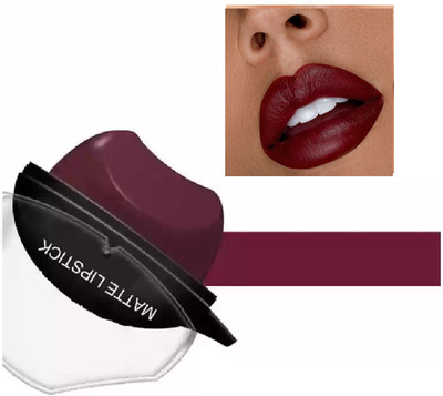 AFARAXIA Dark Wine Lip Shape Apple Lipstick Long Lasting Waterproof(WINE, 10 g)
