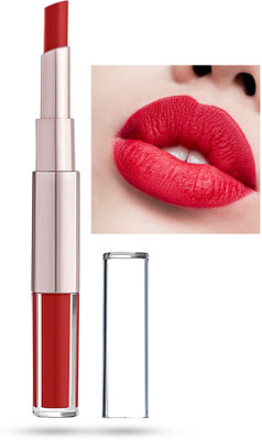 Wonholli Long Lasting and Non Drying 2 In 1 Matte Liquid Lipstick(Red, 7 ml)