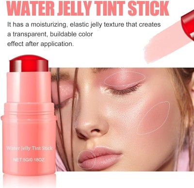 CATERINACHIARA Jelly Tint for girl & women Milk Makeup's 3 in 1 Jelly Blush Stick for Easy Use(pink, 5 g)