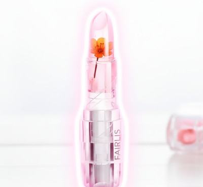Fairlis Moisturizing Jelly Lipstick with Real Flower – Soft, Glossy & Natural Lip Tint(Multicolor, 10 g)