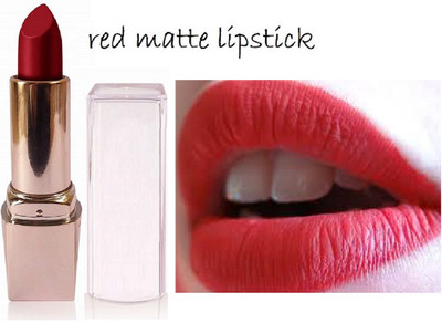 Luipui MATTE RED LIPSTICK PACK OF 1 WATERPROOF AND LONG LASTING LIPSTICK(RED, 6 g)
