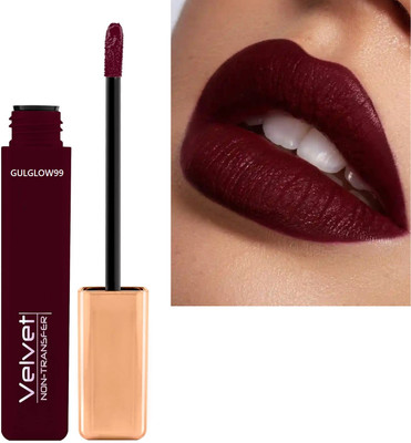 GULGLOW99 Waterproof Long Lasting Soft Texture Liquid Smooth Touch Super Matte Lipstick(DEEP MAROON, 5 ml)