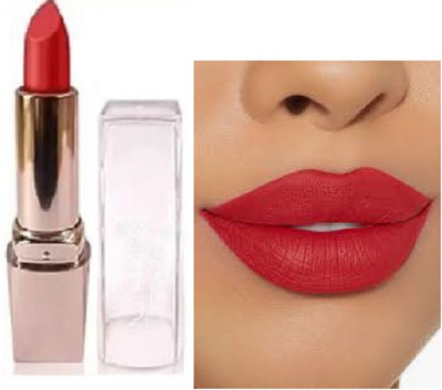 Luipui awesome best red crayon matte lipstick waterproof pack of 1(red, 6 g)