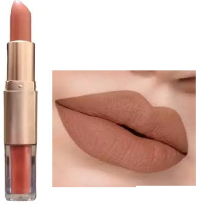 Luipui latest matte 2 in 1 brown matte lipstick pack of 1(BROWN, 6 g)
