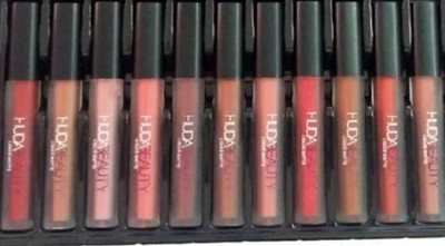 Liptick Elevate your style semi-matte liquid lipstick pack of 12(Multicolor, 60 ml)