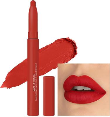 GABBU Red Matte Lip Crayon Lipstick for 12 Hour Long Stay(Chilly Red, 3 ml)
