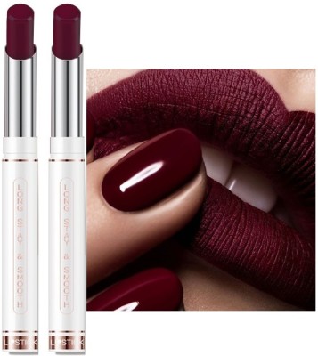 tanvi27 New Non-Transfer Kiss Proof Long Stay & Smooth Chill Maroon Lipstick(Chill Maroon, 10 g)