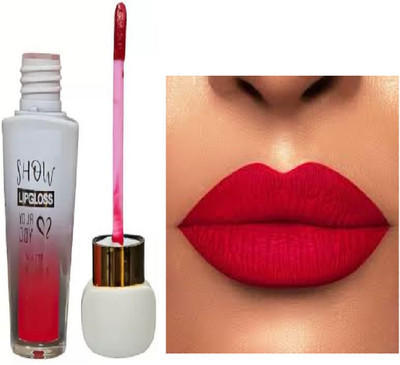 Luipui best red matte finish liquid pack of 1 awesome(red, 6 ml)