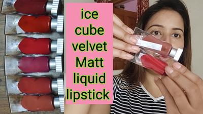 REIMICHI Trend Velvet Lip Glaze Pigment Transparent Ice Cube Matte Lipstick(MULTI COLOR, 24 ml)