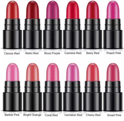 adbeni Super Matte Mini Lipstick(Multi, 12 g)