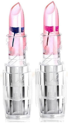 Love Nature Huda Professional 2Pcs Space Glow Color Changing Lipstick | Soft Tint & Subtle Shimmer Effect(PINK, 30 g)