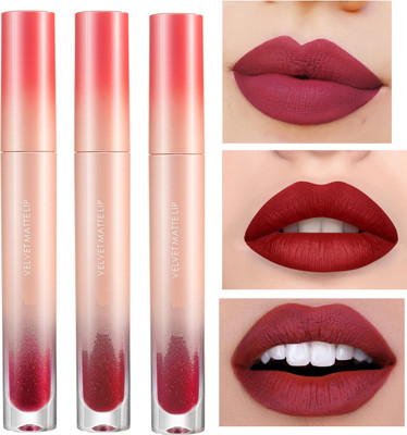 ADJD Kissproof pigmented matte liquid Lightweight Lipstick(03-4-5)(MULTI COLOR, 6 g)