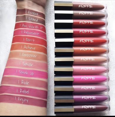 FRIPPE Matte Liquid Lipstick Smudge-Proof | Long Lasting(Multicolour, 20 ml)