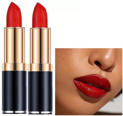 ADJD COMBO SOFT RED VELVET MATTE FINISH CRAYON MATTE LIPSTICK 02(RED, 7 g)