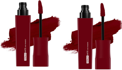 ADJD Comob Totally Matte Liquid Lipstick One Swipe Application Jet maroon(Jet maroon, 15 g)