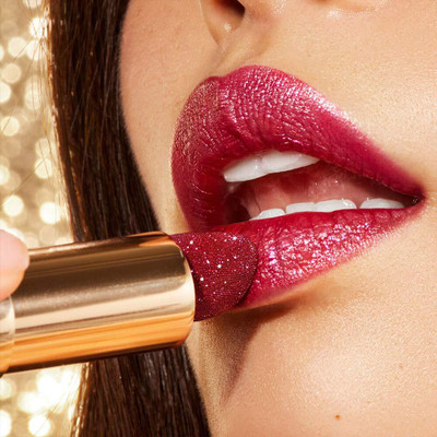 Latixmat SHIMMERY SHINY MATTE MULTI PURPOSE GLITTERY MATTE CHERRY RED LIPSTICK(CHERRY RED, 3.8 g)