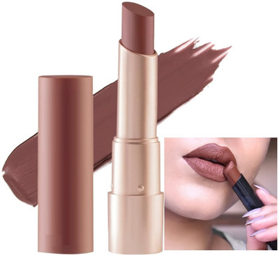 DARVING Weightless Matte Hydrating Lipstick with Almond Oil(CHOCOLATE BROWN, 3.2 ml)