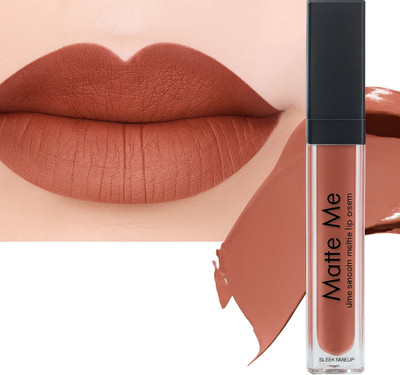 BLUSHIS MATTE FINISH LIQUID LIPSTICK WATER PROOF AND SMUDGE PROOF(COFFEE BROWN, 8 ml)