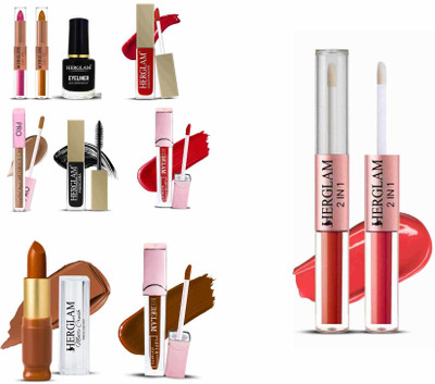 herglam 2 in 1 Lipstick Duo – Glossy & Matte Finish Combo(Multicolor, 10 ml)