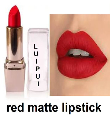 Luipui red matte lipstick best for lady gorgeous and stylish(red, 6 g)