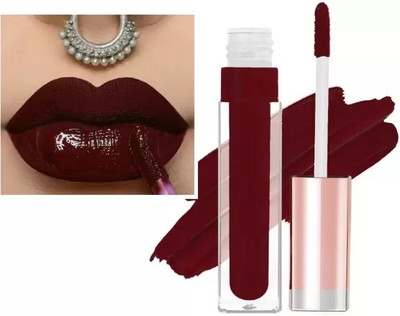 AFARAXIA New Smudge Proof & Kiss Proof Dark Maroon Matte Lipstick(MAROON, 6 ml)