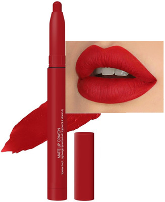 GABBU Best Long Lasting Non Transfer Lip Crayon | Smudge Proof & Waterproof Lipstick(RED, 3 g)